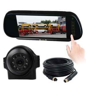 7inch Mirror Monitor Night Vision Car Backup Waterproof Camera System